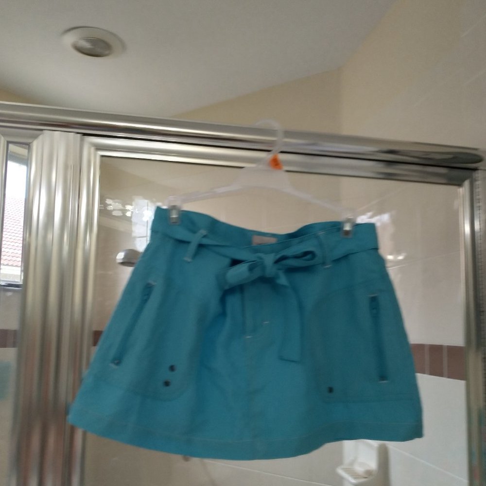 TURQUISE BLUE COVER UP OR SPORT SKIRT